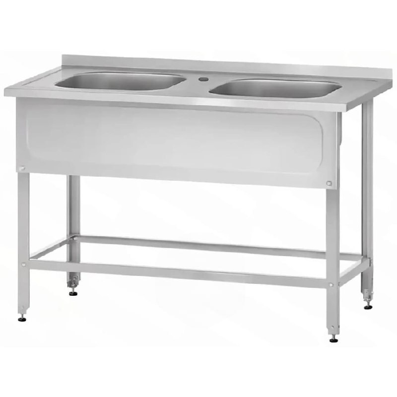 Ванна ВМЦн 860х1200х700  2 м/о 500, борт, отв. смесит, экран (ножка проф., тр. 40х40)