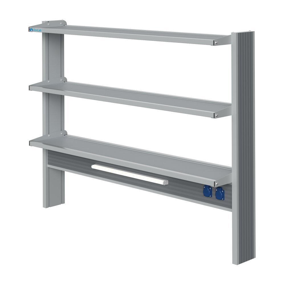 Технологический пристенный высокий стелаж Mod. 1500 ТСПв