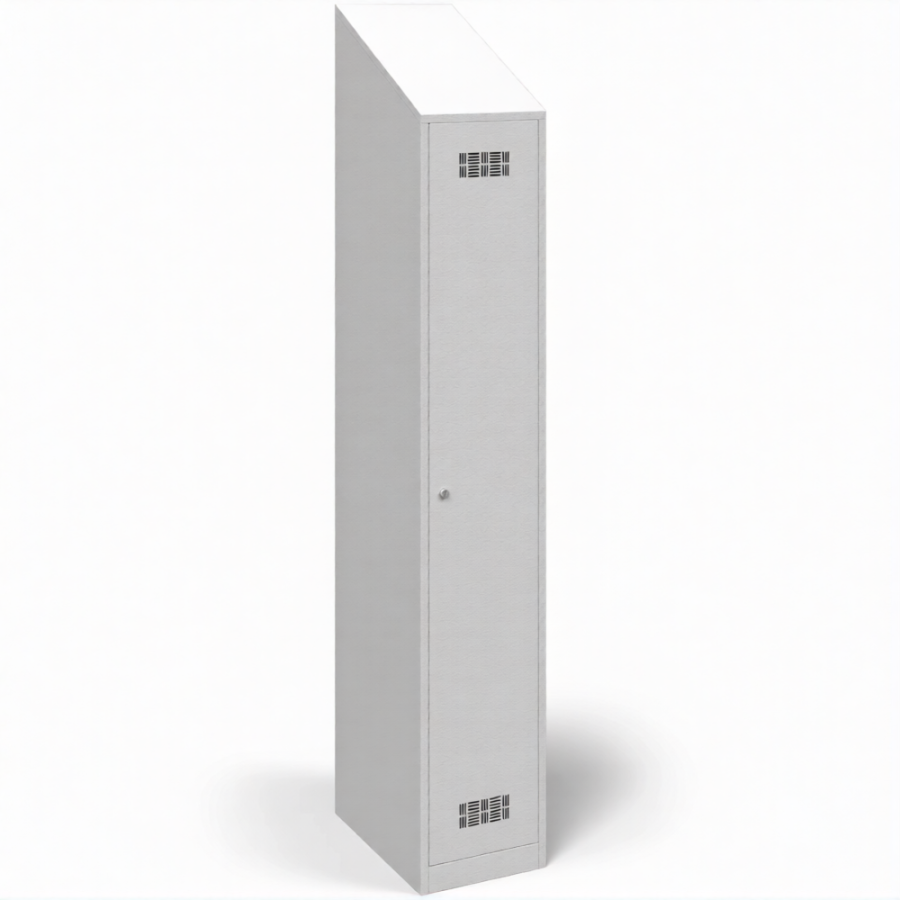Шкаф для одежды металлический ШРВ-ОД-400 с наклонной крышей