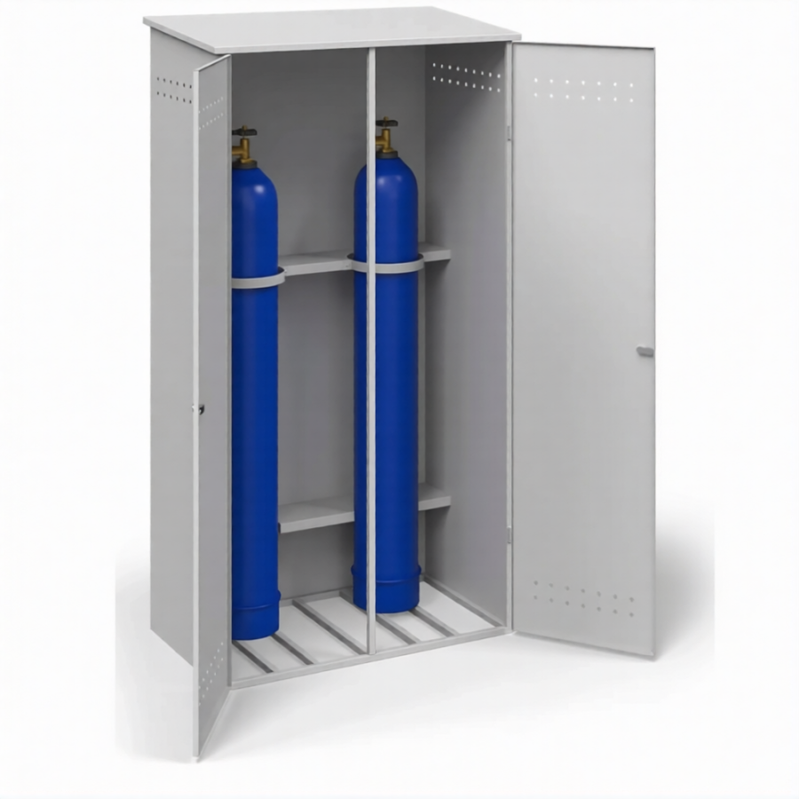Шкаф металлический для газовых баллонов ШГБК усиленный (1920х1000х560)