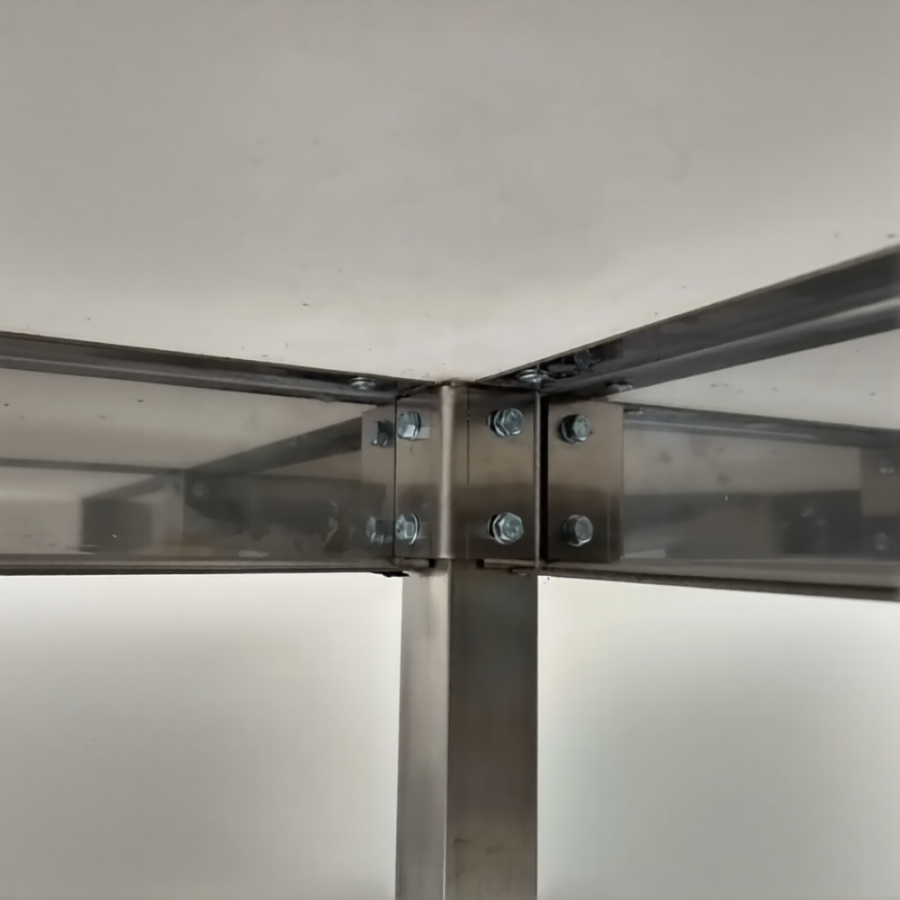 Стол производственный СПРп - 860х1200х700 «Profi Ral», сбор отходов (полка-обвязка)