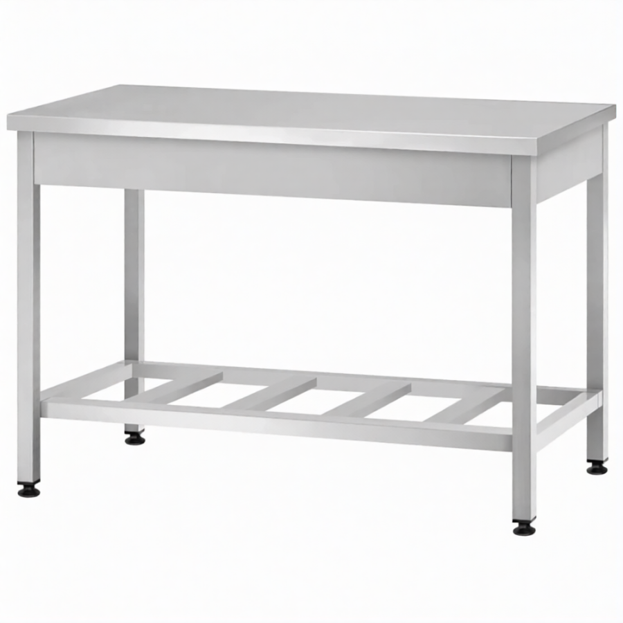 Стол производственный СПРп - 860х1000х700 «Profi Ral» (полка-решетка)