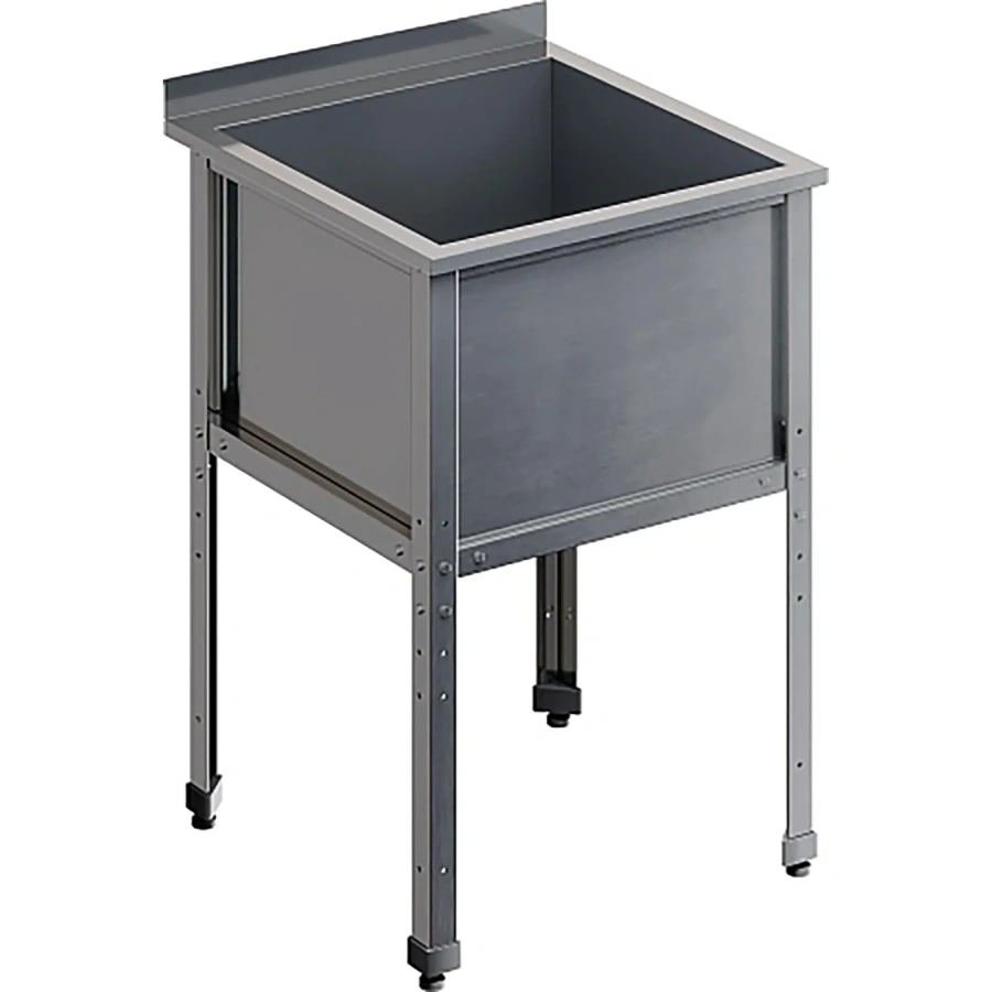 Ванна моечная односекционная с бортом ВМС-1/6-Б-ЭК