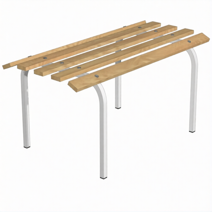 Скамья 2-х местная СКД-2х (каркас белый)