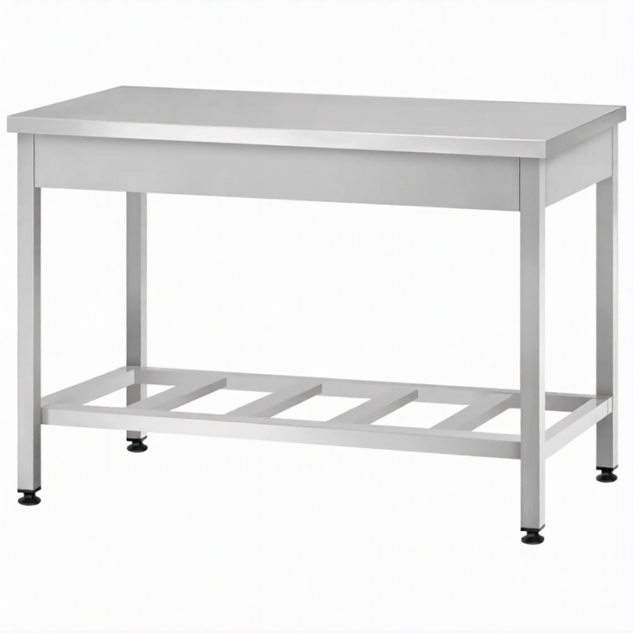 Стол производственный СПРп - 860х1000х700 «Profi Ral» (полка-решетка)